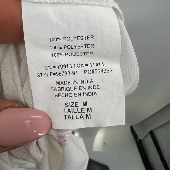 Wendy Bellissimo sun dress spaghetti strap maxi blue white M maternity - Picture 11 of 12